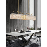 Люстра прямоугольная из фактурного стекла Chandelier Beam варинант исполнения - 2 | Loft Concept в Липецке