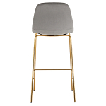 Барный стул на золотистых ножках VENDRAMIN Grey варинант исполнения - 5 | Loft Concept в Липецке