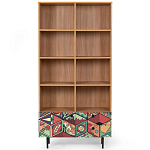 Широкий стеллаж с принтом Elise Rack варинант исполнения - 7 | Loft Concept в Липецке