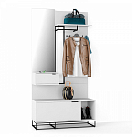 Вешалка настенная белая Strict Lines варинант исполнения - 2 | Loft Concept в Липецке