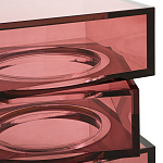 Стол журнальный в форме кубов Acrylic Furniture Lumina Crimson Clarity варинант исполнения - 3 | Loft Concept в Липецке