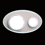 Бра овальной формы белого цвета с 2-мя лампами Lunar Pebbles варинант исполнения - 3 | Loft Concept в Липецке