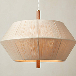 Люстра из дуба с веревчатым абажуром Rope Oak Chandelier варинант исполнения - 2 | Loft Concept в Липецке