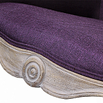 Кресло низкое в стиле прованс Louis French Armchair purple flax варинант исполнения - 4 | Loft Concept в Липецке