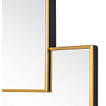 Золотое зеркальное панно из зеркальных квадратов Overlapping варинант исполнения - 1 | Loft Concept в Липецке