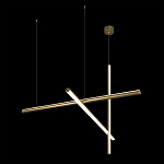 Люстра с 3-мя  пересекающимися цилиндрическими плафонами на тонких тросах Trumpet tube варинант исполнения - 5 | Loft Concept в Липецке