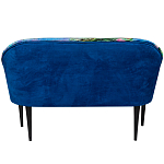 Диван двухместный из натурального бука синий с цветным принтом Impressionism in Art варинант исполнения - 2 | Loft Concept в Липецке