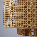 Подвесной светильник с абажуром из плтеного бамбука Light Inside the Cell варинант исполнения - 8 | Loft Concept в Липецке