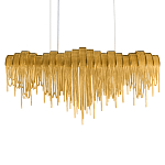 Люстра подвесная с металлическими дугами и длинными цепочками 115 см Atlantis Chain варинант исполнения - 8 | Loft Concept в Липецке