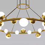 Люстра подвесная светодиодная с плафонами в форме шара Italian Globe Cedar Moss Light варинант исполнения - 2 | Loft Concept в Липецке