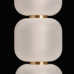 Подвесной светильник с 3-мя округлыми матовыми плафонами из белого стекла Golden Swirl варинант исполнения - 6 | Loft Concept в Липецке