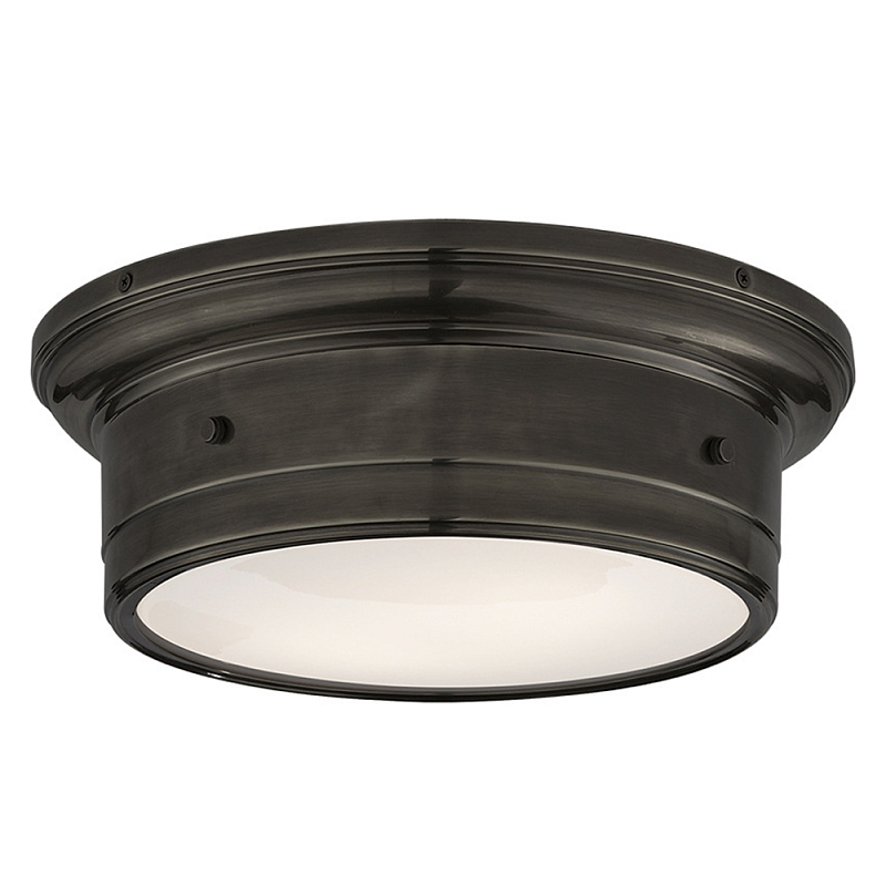 Потолочный светильник круглый черного цвета Modern Simple Ceiling Light Черный Белый Потолочный светильник круглый черного цвета Modern Simple Ceiling Light Черный Белый в Липецке | Loft Concept
