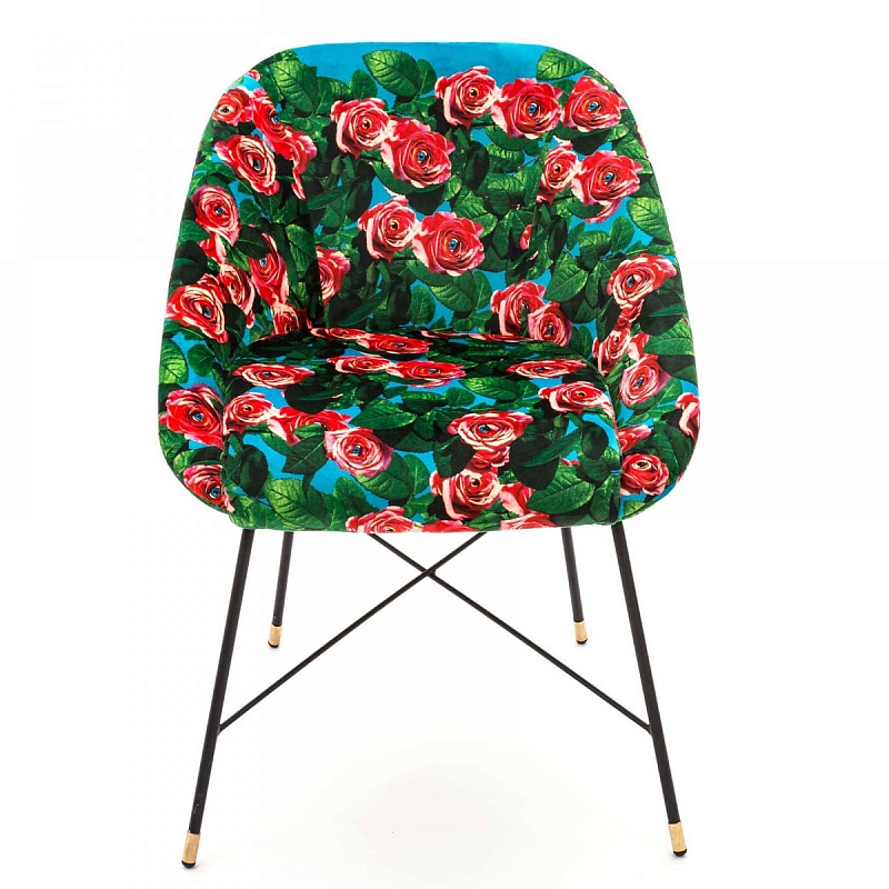 Кресло Seletti Padded Chair Roses Мульти Черный Кресло Seletti Padded Chair Roses Мульти Черный в Липецке | Loft Concept