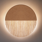 Бра круглое натуральная пробка с бахромой Natural Cork варинант исполнения - 4 | Loft Concept в Липецке