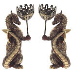 Подсвечник в виде дракона Dragon candlestick Gold Red L or R варинант исполнения - 2 | Loft Concept в Липецке