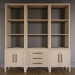Модульный стеллаж Primo из трех составных элементов Светлый дуб варинант исполнения - 2 | Loft Concept в Липецке