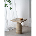 Столик приставной с квадратной столешницей Textured Cream Table варинант исполнения - 9 | Loft Concept в Липецке