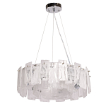 Люстра круглая с подвесными прямоугольными пластинами из стекла Glacier Panels варинант исполнения - 2 | Loft Concept в Липецке