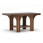 Стол кофейный деревянный с арочным основанием Arch Passage варинант исполнения - 1 | Loft Concept в Липецке
