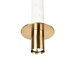 Подвесной светильник с узким цилиндрическим плафоном и золотым металлическим декором Concrete Pipe варинант исполнения - 15 | Loft Concept в Липецке