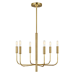 Люстра с 6-ю лампами на тонких изогнутых рожках в современном стиле Feiss варинант исполнения - 2 | Loft Concept в Липецке