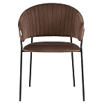 Стул в велюре коричневого цвета Horizon варинант исполнения - 2 | Loft Concept в Липецке