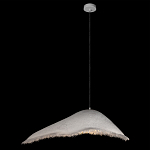 Подвесной светильник с асимметричным волнообразным абажуром и фактурной бахромой по краю Tactile Line варинант исполнения - 9 | Loft Concept в Липецке