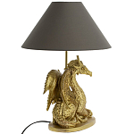 Настольная лампа с абажуром Дракон Golden Dragon Lamp Brown варинант исполнения - 2 | Loft Concept в Липецке