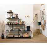 Ступенчатый стеллаж Menzie Steps Metal Rack Black варинант исполнения - 5 | Loft Concept в Липецке