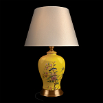 Настольная лампа желтая с изображением птиц Slip Away варинант исполнения - 2 | Loft Concept в Липецке