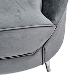 Диван с мягкой обивкой из ткани серый Ethan Sofa варинант исполнения - 3 | Loft Concept в Липецке