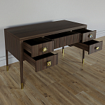 Письменный стол с 4-мя ящиками Elsa Dreams Walnut варинант исполнения - 2 | Loft Concept в Липецке