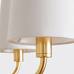 Люстра золотая с белыми тканевыми абажурами Coolness варинант исполнения - 4 | Loft Concept в Липецке