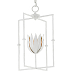 Подвесной светильник белый c абажуром в виде цветка тюльпана White Tulips варинант исполнения - 2 | Loft Concept в Липецке