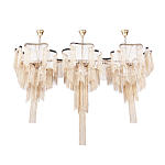 Люстра большая из золотистых металлических цепочек Atlantis Chain варинант исполнения - 2 | Loft Concept в Липецке