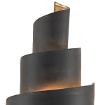 Бра в форме спирали черное с золотой внутренней отделкой Warm Glow варинант исполнения - 1 | Loft Concept в Липецке