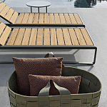 Шезлонг на металлическом каркасе с регулируемой спинкой GUELL Sunbed варинант исполнения - 4 | Loft Concept в Липецке