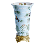 Ваза из фарфора с бронзовыми элементами Tropical Garden варинант исполнения - 2 | Loft Concept в Липецке