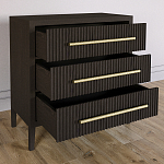 Комод Primo с 3 выдвижными ящиками Темный орех варинант исполнения - 5 | Loft Concept в Липецке