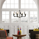 Люстра с плафонами в виде черно-белых дисков Ideal Shade Combination варинант исполнения - 2 | Loft Concept в Липецке