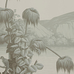 Обои ручная роспись Le Brésil Crystal Grey варинант исполнения - 3 | Loft Concept в Липецке