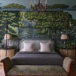 Обои ручная роспись Malmaison Special Colourway on Auguste scenic paper варинант исполнения - 1 | Loft Concept в Липецке