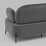 Диван в велюровой обивке серого цвета COLOR BLOCK варинант исполнения - 7 | Loft Concept в Липецке