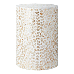 Столик с инкрустацией с перламутровым узором Jean Cream варинант исполнения - 1 | Loft Concept в Липецке