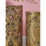 Столик приставной с цветочной резной фактурой Madagascar варинант исполнения - 4 | Loft Concept в Липецке