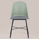 Стул из прочного пластика на металлическом основании Anora Green  варинант исполнения - 2 | Loft Concept в Липецке