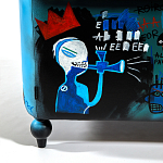 Кресло "Баския и Уорхол" Basquiat Warhol graffiti chair натуральная кожа варинант исполнения - 9 | Loft Concept в Липецке