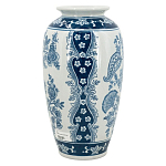 Ваза с синим цветочным орнаментом Blue & White Ornament  варинант исполнения - 2 | Loft Concept в Липецке