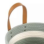 Корзина для хранения с ручками Interlacement Green варинант исполнения - 2 | Loft Concept в Липецке