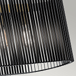 Люстра подвесная овальной формы с металлическим решетчатым абажуром матово-черного цвета и 5 лампами Kichler варинант исполнения - 5 | Loft Concept в Липецке